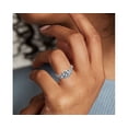 thumbnail image 3 of 1.00 Carat Excellent Round Cut Real Diamond New Design Three Stone Ring for Wedding Solid 18K White Gold Size 11, 3 of 8