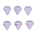 thumbnail image 2 of Esquirla 6 Pcs Clear Glass Bottle Charm Pendant DIY Craft Jewelry Making, 2 of 8