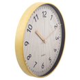 thumbnail image 3 of Truu Design Horloge murale ronde en grain de bois classique, 3 of 4