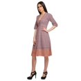 thumbnail image 4 of Moomaya Robe Imprimée Longueur Genou pour Femmes Grande Taille Vêtements Décontractés Tenue d'Été, 4 of 4