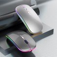 thumbnail image 3 of JilgTeok Wireless Mouse Charging Mute Bluetooth Mouse for Computer Laptop 4G+BT5 Wireless Mouse for Windows MacOS iPad Android Laptop PC Universial, 3 of 3