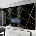 thumbnail image 1 of 3D Wallpaper Gold & Black Marble SKU# WAL0113, 1 of 1