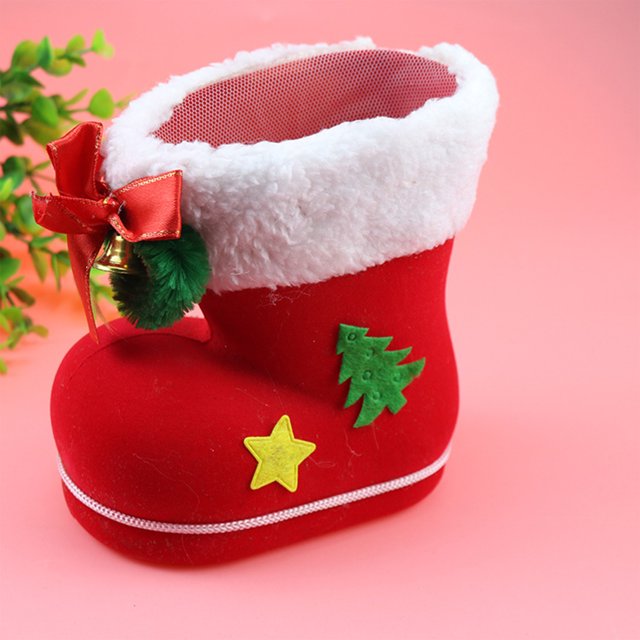 Iumwxz Pot à Bonbons en Forme de Botte Rouge avec Porte-Stylo Suspendu pour la Saint-Valentin Décorations de Fête de Pâques Ou de Printemps Conteneur de Rangement pour Décoration de Bonbons et Collations 15x13x6cm