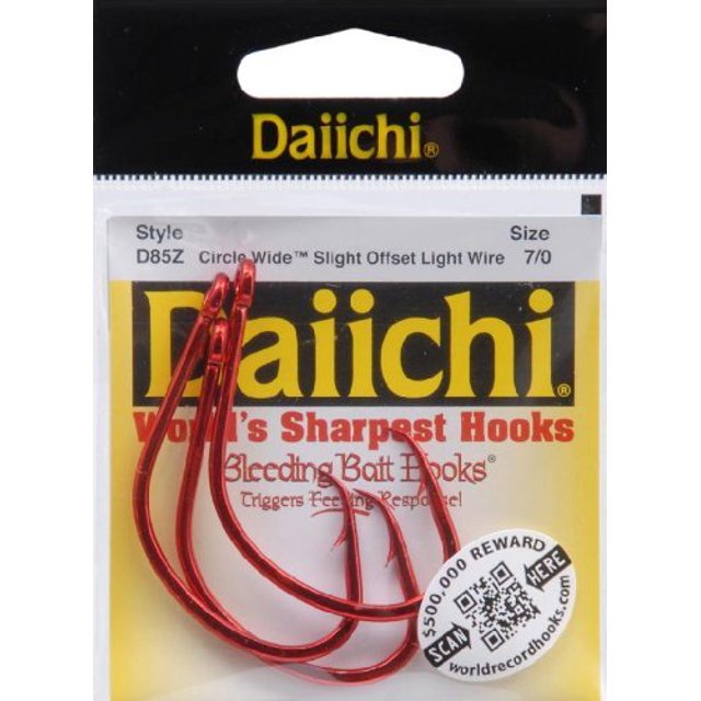 Daiichi D85Z-7/0 Morceaux Circulaires Larges