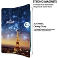 thumbnail image 2 of iPad PRO 9.7 Inch [ PRO 9.7 2016 ] A1673 A1674 MLPX2LL/A MLPW2LL/A MLPY2LL/A MLYJ2LL/A Trifold Printed Slim Adjustable Stand Feature Case with TPU Heat Dissipation Back - Paris Night, 2 of 6