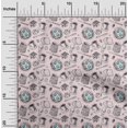 thumbnail image 2 of oneOone Velvet Light Peach Fabric English Breakfast Craft Projects Decor Fabric Printed By The Yard 58 Inch Wide, 2 of 5