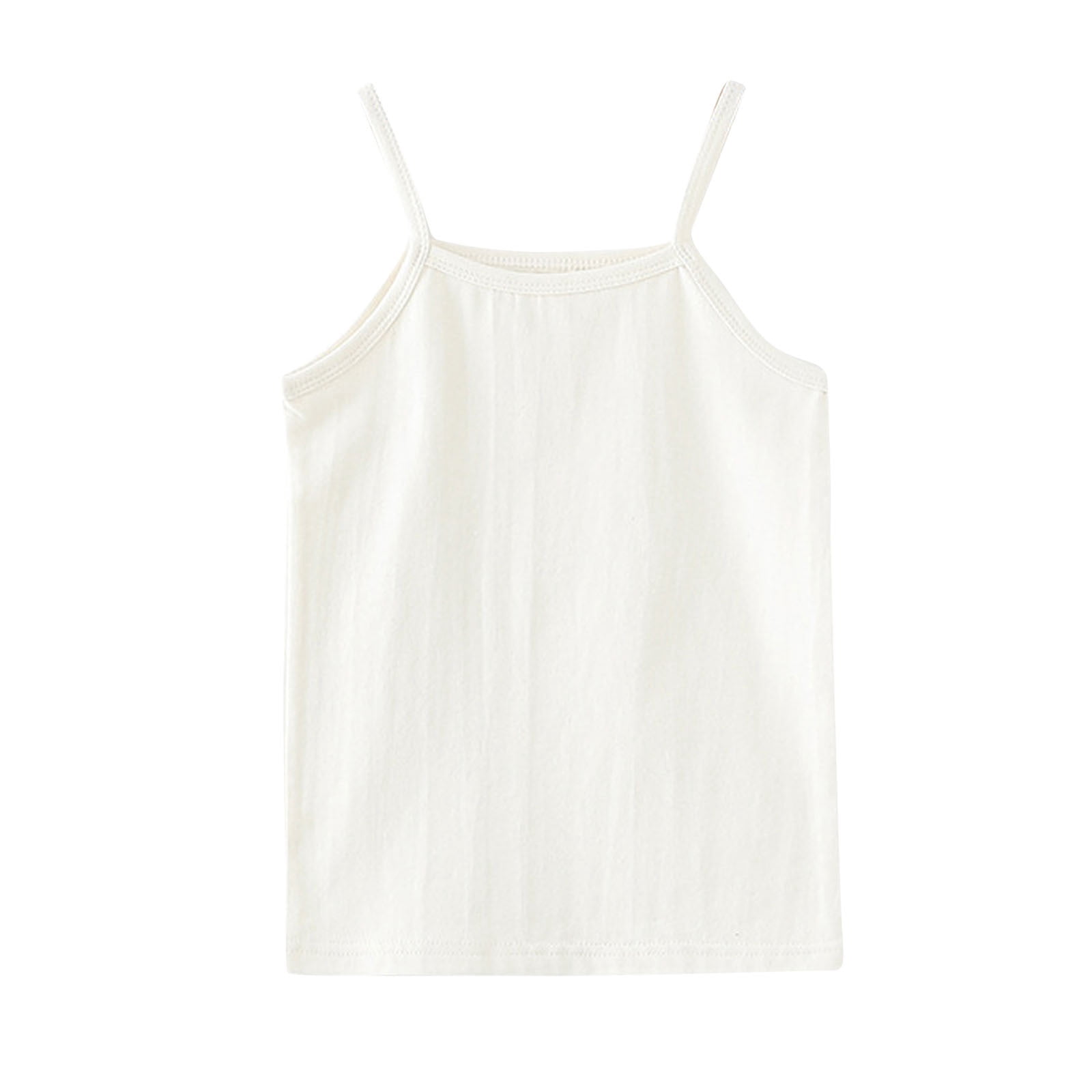 Birdeem Chandails pour Enfants Sans Manches T-Shirt Graphique Uni Col Rond Crop Top pour Filles et Garçons Débardeur Tee