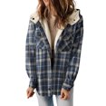thumbnail image 2 of LSLJS Women's Large Collar with Lace Up Waistband Leather Jacket with Patchwork Slim Fitting Long SleevedJacket, 2 of 7