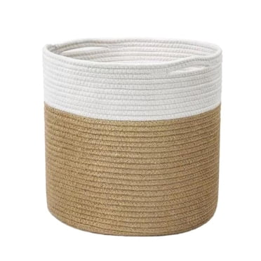 Basket ers Rope Woven Decorative Dirty Clothes Basket Laun Storage Basket Yellow 20cm