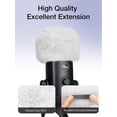 thumbnail image 3 of SUNMON Filtre Pop pour Microphone Blue Yeti, Couvre-Brise de Micro Duveteux Compatible avec AM8, SoloCast, Yeti Pro/Nano, Razer Mini, Razer Seiren V2 Pro (Blanc), 3 of 7