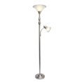 thumbnail image 4 of Elegant Designs 2 Light Mother Daughter Floor Lamp with White Marble Glass, 4 of 6