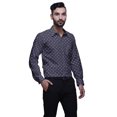 thumbnail image 2 of BESTMAN Chemise en Coton Imprimée avec Poches Col Évasé Boutonnée Chemise Formelle, 2 of 5