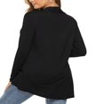 thumbnail image 3 of Cardigan Femme Couleur Unie Manches Longues Tricot, 3 of 5