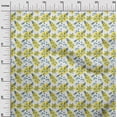 thumbnail image 2 of oneOone Polyester Spandex Yellow Fabric Florals Sewing Material Print Fabric By The Yard 56 Inch Wide-X6S, 2 of 4