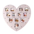 thumbnail image 2 of GROWTH TANK Heart Shape Baby First Year Frame for Party Decorations Birthday Newborn Pink, 2 of 9