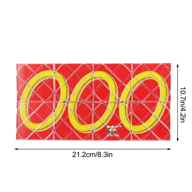 Magic Cube Fidget Toy Fidget Toys 8 Panels 3 Rings Magic Folding Puzzle Cubes Twi Sty Stress Relieve