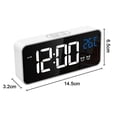 thumbnail image 5 of Large Digital Alarm Clock For Visually Impaired - Big Electric Clock For Bedroom, Jumbo Number Display, Fully Dimmable Brightness Dimmer, Usb Ports,, 5 of 5