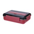 thumbnail image 1 of Renjiang Boîte Bento en Acier Inoxydable avec Pot Alimentaire, Contenants de Rangement pour Aliments à Isolation Thermique à 4 Compartiments, Ensemble de Vaisselle pour Boîte à Lunch Étanche, Contenants de Lunch pour Ados à l'École, Rangement des Aliments (Rouge), 1 of 3