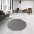 thumbnail image 4 of Ahgly Company Tapis d'Intérieur Lavables en Machine, Carrés Transitionnels Gris Carbone, 8' Carré, 4 of 7