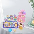 thumbnail image 3 of lionlar Play House Tea Set, Pretend Kitchen Accessories Tableware Tea Playset 17Pcs floral Set, 3 of 8