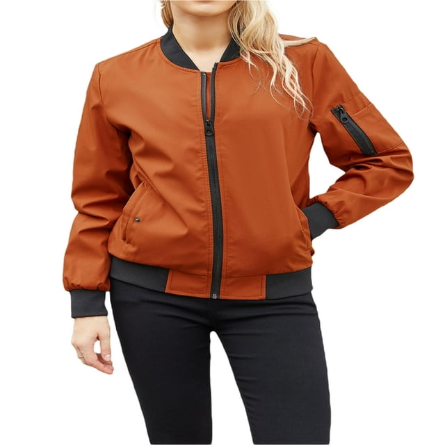 Veste de Baseball Légère pour Femmes - Bomber Élégant avec Poches