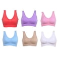 thumbnail image 4 of Women 2Pcs Padded Ruffle Strappy Crop Tops High Waist Bikini Set Swimsuit Swimwear Summer, 4 of 7