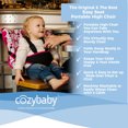 thumbnail image 3 of CozyBaby Portable Washable Travel Cloth Easy Seat High Chair, Black, 3 of 6