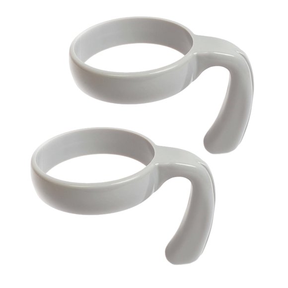 Andvari Ergonomic Handle 2 Pcs Tumbler Handle Attachment Ergonomic Grip Slip Car Cup Holders Travel Mug Handles for 20/32oz Tumbler Cup