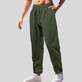 thumbnail image 2 of Red Sweatpants Men Plus Size Mens Sweatpants Men's Performance Sport Travel Pants, Lightweight Baggy Going Out Hiking Pants Drawstring High Waist Pockets Trousers, 2 of 7