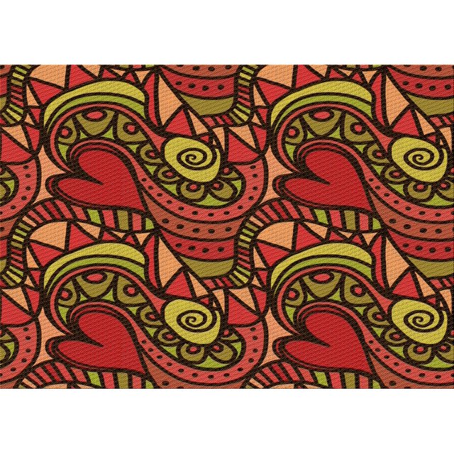 Ahgly Company Tapis d'Intérieur Rectangulaire Transitionnel Rouge Foncé Lavable à la Machine, 2 Pieds x 5 Pieds