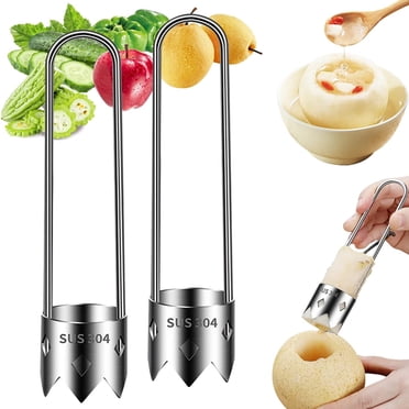 Videur de Fruits et Légumes en Acier Inoxydable, Videur de Graines de Poivron Rouge, Videur de Fruits en Acier Inoxydable Amélioré 2024 pour la Maison, Gadgets de Cuisine