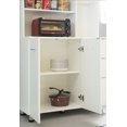 thumbnail image 4 of Armoire de Rangement de Cuisine avec Portes et Étagères, Blanc, 4 of 6