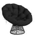 thumbnail image 1 of QinaQin Papasan Chair, a 37-Inch Ergonomic Rattan Papasan Chair, Features a Padded, Soft Fabric Seat, a Sturdy Steel Frame, and a 360° Swivel Base, Making It Suitable for Living Room, 1 of 9