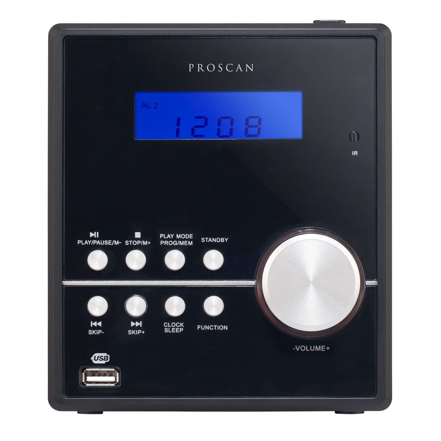 Minichaîne CD Bluetooth avec radio FM de Proscan - Noir