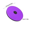 thumbnail image 3 of Purple Waist Twister Disc Fitness Equipment For Home Workout Abdominal Exercise Machine 24.5Cm Size Non Slip Surface For Core Training And Body Shaping, 3 of 6