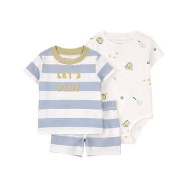 Carter's Child of Mine IB 3PC Short Set - Blue Sports