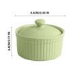 thumbnail image 2 of Ovzne Ceramic Small Baking Bowl Pudding Cup Oven Usable Dessert Bowl Pot Tableware Baking On Clearance, 2 of 5