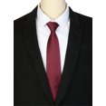 thumbnail image 4 of INSPIRE CHIC Cravate à Fermeture Éclair Ajustable pour Homme pour Tenue Décontractée Formelle Rouge Vin -2 18.9 Pouces X 3.2 Pouces, 4 of 4