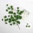 thumbnail image 4 of EGNMCR Halloween Decorations, Thanksgiving Decorations 1 PCS Fall Decor Artificial Silk Maple Leaves Branches Set 35.43 Inch Fall Stems Faux Maple Leaves For Wedding Bouquet Table Maple Leaf Bunch, 4 of 6