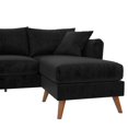 thumbnail image 2 of Novogratz Magnolia Reversible Sectional Sofa with Pillows, 2 of 9