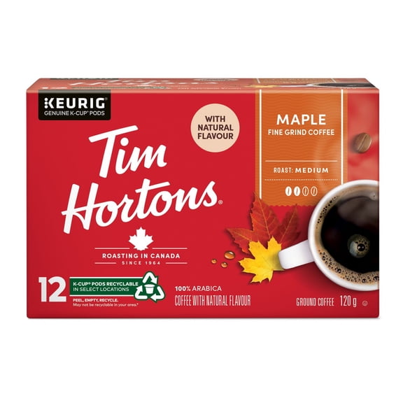 Tim Hortons Keurig K-Cup à Saveur d'Érable 12 Capsules
