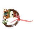 thumbnail image 4 of Christmas Vine Circle Wreath, Reusable Lovely Christmas Rattan Wreath Decorative Washable  For Home For Shop Window For Christmas Tree For Fireplace Bear, 4 of 8