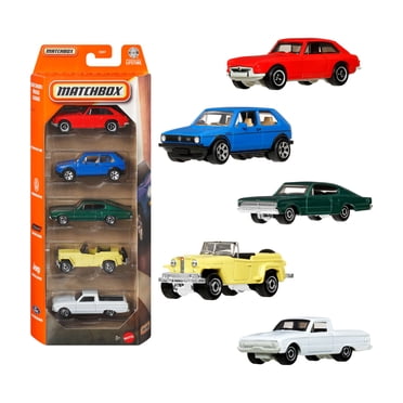 Matchbox 1:64 Scale Die-Cast Toy Cars or Trucks, Set of 5 (Styles May Vary)
