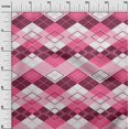 thumbnail image 3 of oneOone Cotton Silk Fuschia Pink Fabric Check Sewing Craft Projects Fabric Prints By Yard 42 Inch Wide, 3 of 5