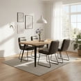 thumbnail image 1 of Homy Casa 4 Piece Upholstered Dining Chairs with Anti Rust Metal Legs and Adjustable Foot Pads, 1 of 7