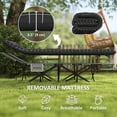 thumbnail image 4 of Outsunny Camping Cot for Adults with Mattress, Folding Bed, Black, 4 of 10