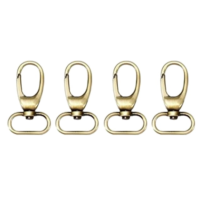 GUOOL 4 Pieces Lobster Clasps Clips DIY Bag Key Hook Findings 25mm Bronze
