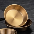 thumbnail image 3 of tredstone Smooth Stainless Steel Sauce Cup For Pickled Vegetables Mini Bowl Gold 8cm (gold), 3 of 6