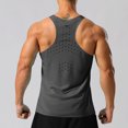 thumbnail image 4 of Timegard Chandails pour Hommes Col Rond Sans Manches Respirant Entraînement Course T-Shirts Décontractés Ajustés Camisole, 4 of 4