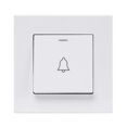 thumbnail image 1 of MYG ABS Plastic Panel Home Door Bell Wall Push Button Doorbell Switch White, 1 of 6